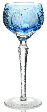 Traube Blue Tall Wine Hock