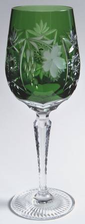 Traube Emerald Green White Wine Glass