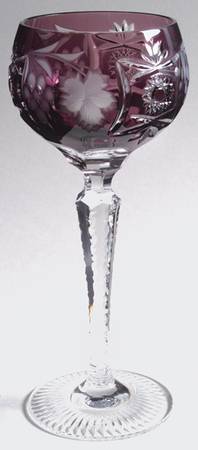 Traube Amethyst Tall Hock Wine by Nachtmann