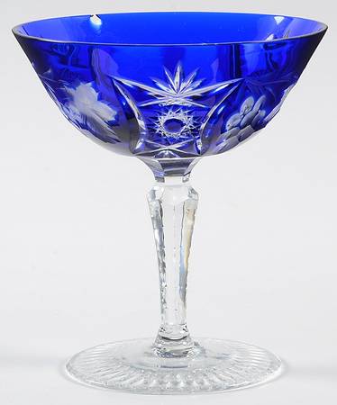 Traube Cobalt Blue Low Sherbet