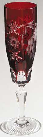 Traube Ruby Fluted Champagne