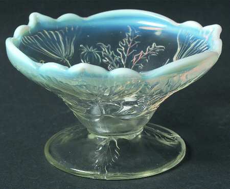 Thistle Patch White Opalescent by Northwood