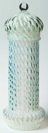 Reverse Swirl-White Opalescent by Northwood