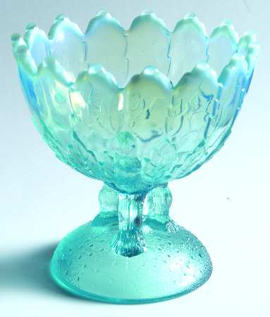 Hilltop Vines-Blue Opalescent by Northwood