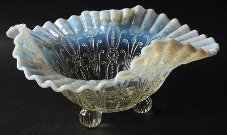 Pearl Flowers-White Opalescent by Northwood