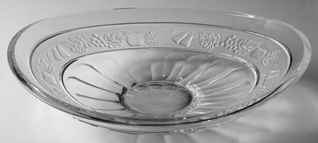 Crystal Orchard 12" Shallow Oval Bowl