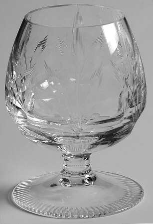 Martha (Cut) Brandy Glass