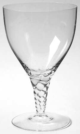 Spiral Clear Water Goblet