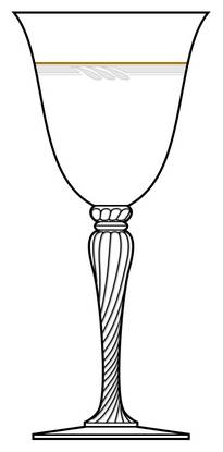 Hospitality (Gold Band, No Trim) by Oscar de la Renta