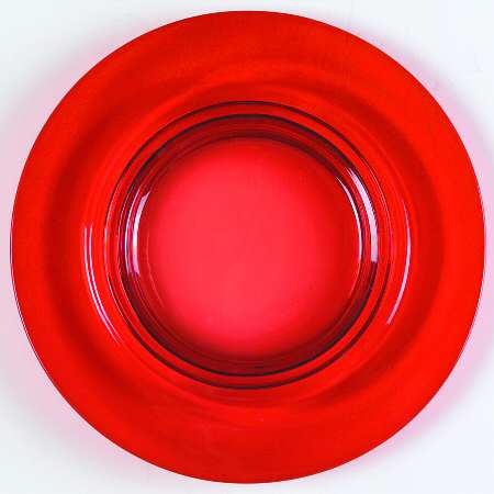 Penny Line Ruby Luncheon Plate