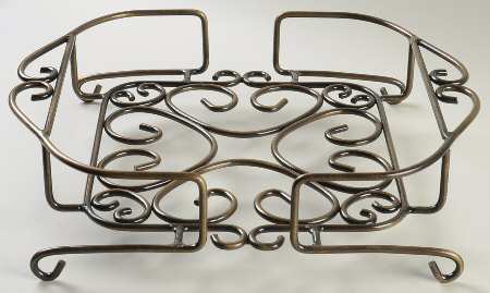 Fantasia Bottom Metal Holder for (8 Piece) Chip & Dip