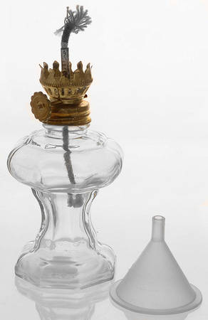 Heritage Oil Lamp W/Shade-Mini-No Shade