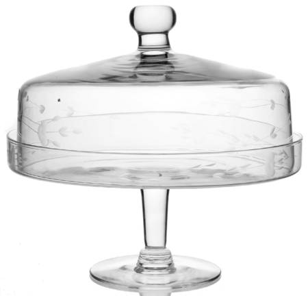 Heritage Cake Stand-High 10"Diameter W/Dome