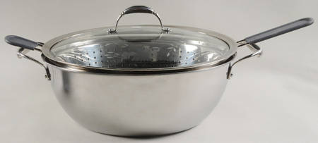 Heritage 10 Qt Oval Metal Multipot & Glass Lid with Steamer