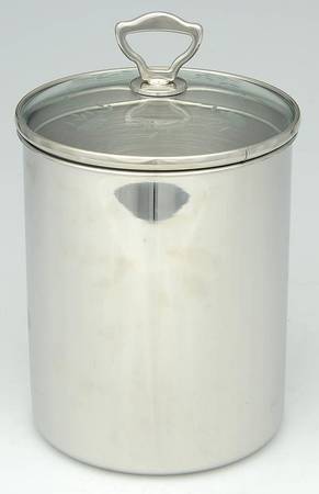 Heritage Medium Metal Canister & Glass Lid
