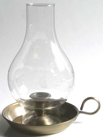 Heritage Brass and Glass Globe Chamberstick