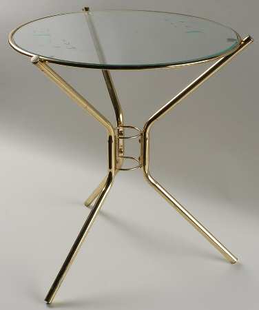 Heritage Bedside Table with Metal Stand