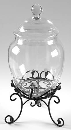 Heritage Beverage Dispenser & Lid w/Metal Base