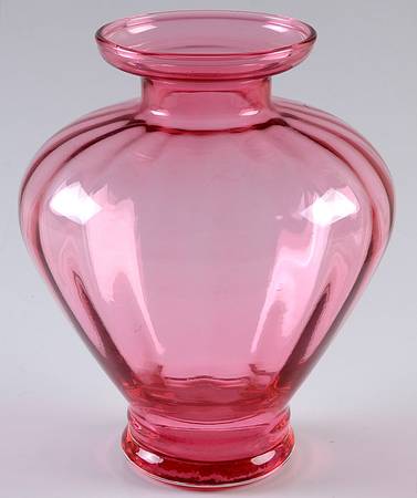 Cranberry 6" Flower Vase