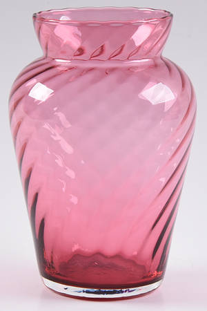 Cranberry 6" Flower Vase
