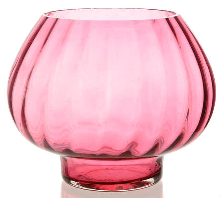 Cranberry 6" Cupped Bowl
