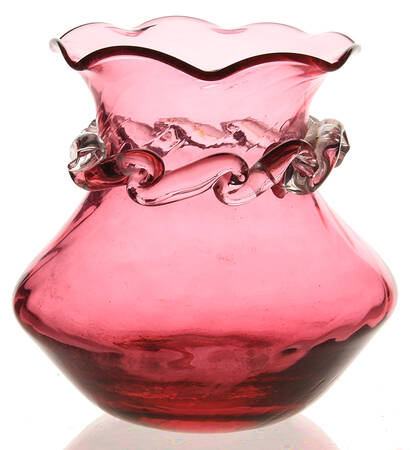 Cranberry 3" Flower Vase