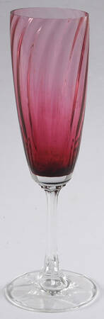 Cranberry Fluted Champagne