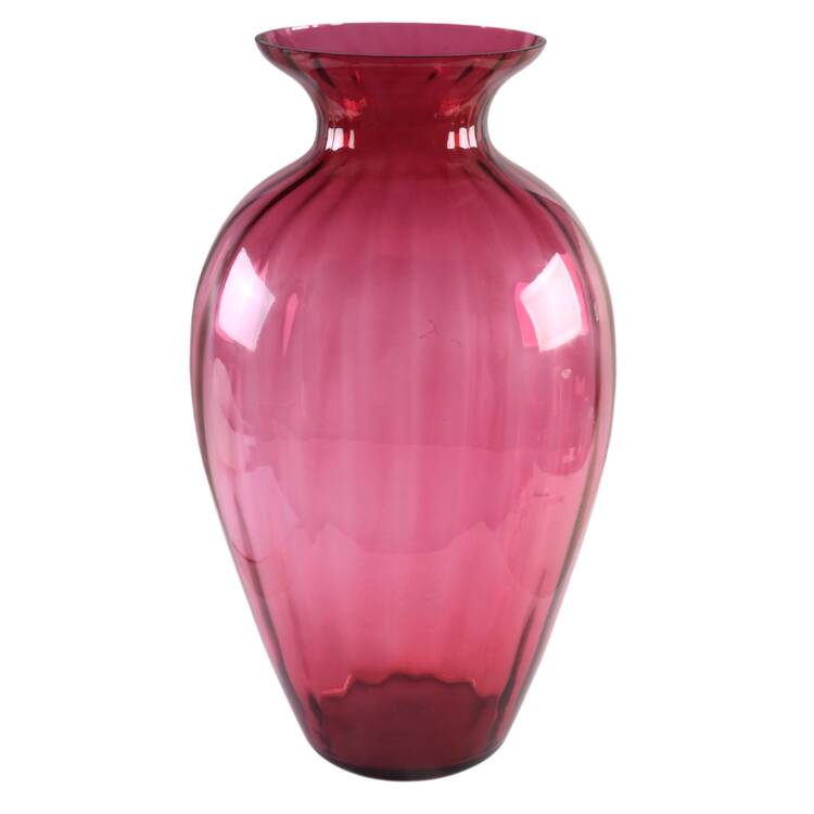 Cranberry 23" Flower Vase