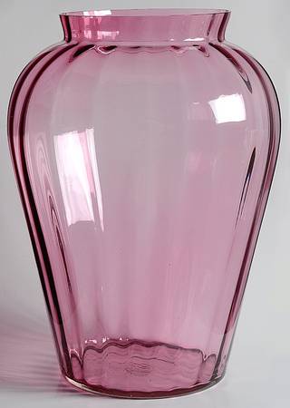 Cranberry 13" Flower Vase by Pilgrim Glass