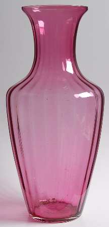 Cranberry 13" Flower Vase
