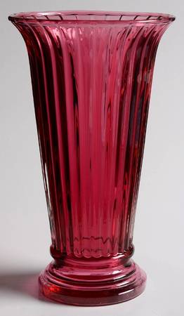 Cranberry 6" Flower Vase