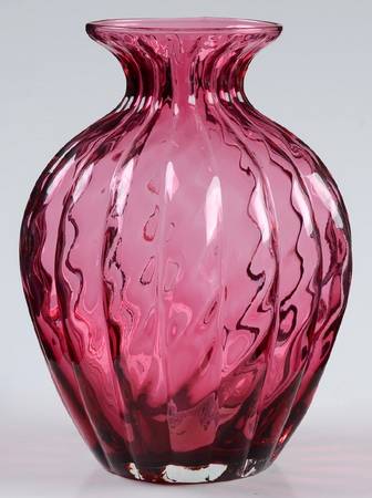 Cranberry 5" Flower Vase