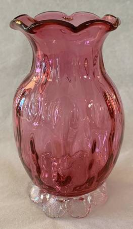Cranberry 5" Bud Vase