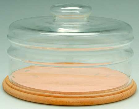 Crystal Casuals Cheese & Cracker with Cover