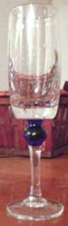 Blue Ball Fluted Champagne