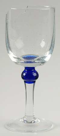 Blue Ball Water Goblet