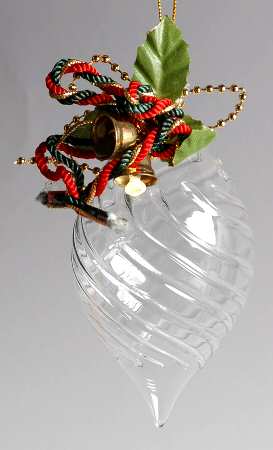Princess House Christmas Ornament Ball-Swirl - No Box