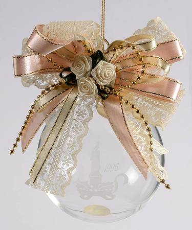 Princess House Christmas Ornament Ball- Candlestic - Boxed