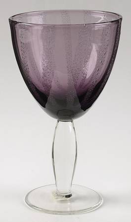 Bubbleglass Amethyst Oversize Goblet