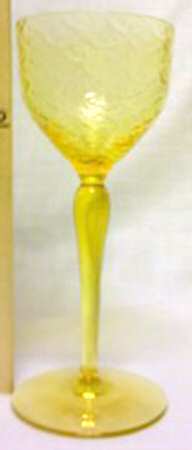 Turkey Tracks Vaseline Cordial Glass