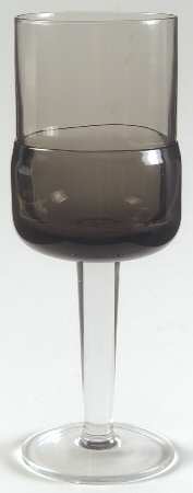 Double Dip Smoke Gray Water Goblet