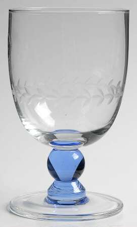 Options (Multicolored) Blue Water Goblet