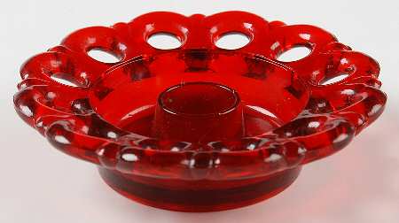 Lacy Ruby by Peltier Glass Co