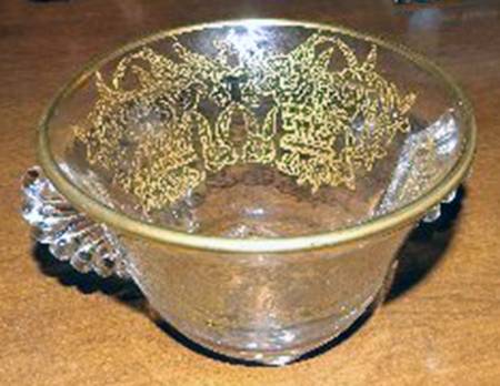 Basket Flower Gold Encrusted by Paden City