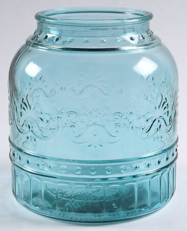 Cassie Teal Large Canister No Lid