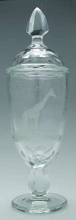 Kenyan-African Footed Urn & Lid