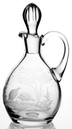 Americana-American Round Decanter with Handle & Stopper