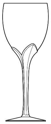 Iris (Clear Stem) by Rosenthal