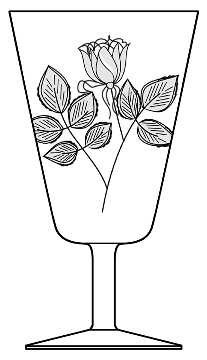 SHADOW ROSE (STEM 2000) by Rosenthal