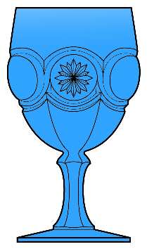 Knobby Bull's Eye Blue